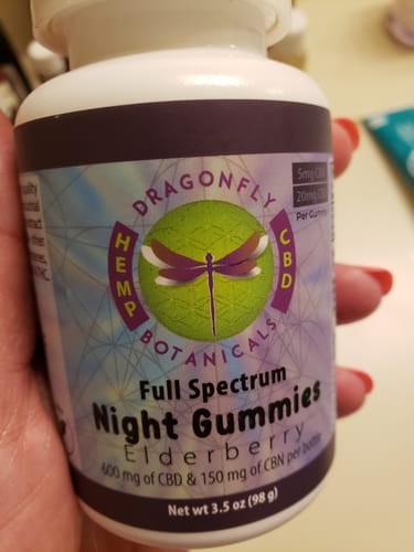 Customer photo review of Elderberry CBD Night Gummies