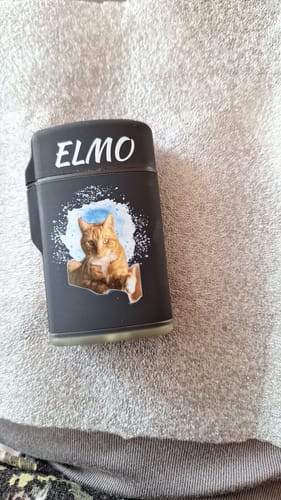 Customer photo review of Huisdier portret - Gepersonaliseerde Stormaansteker