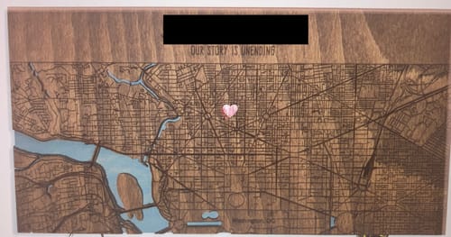 Customer photo review of Magnetic Wooden Keyholder Gift For Couple
