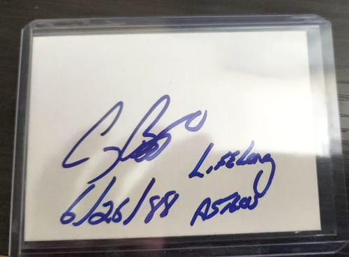 Customer photo review of Craig Biggio Autograph Signing