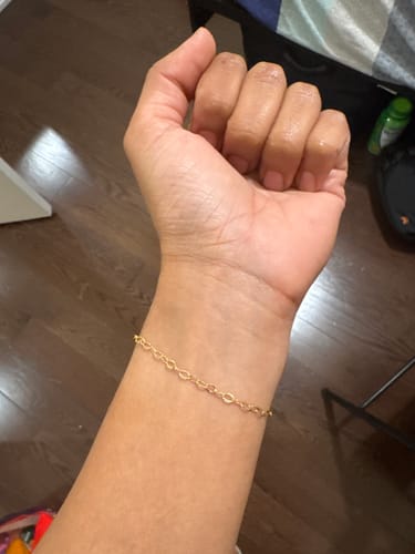 Customer photo review of Permanent Jewelry - Gold Filled