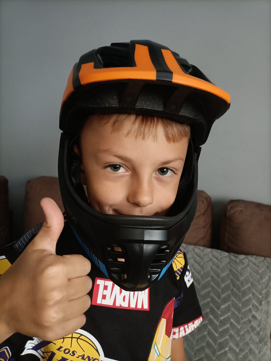 Customer photo review of Kaski Rowerowy dla Dzieci z Odpinaną Osłoną Podbródka -TT-32