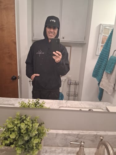 Customer photo review of ISAIAH 6:8 Hoodie