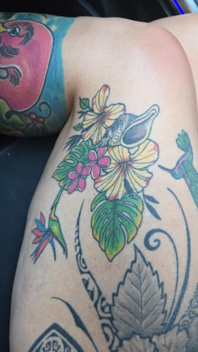 Customer photo review of Painless Tattoo Numbing Cream