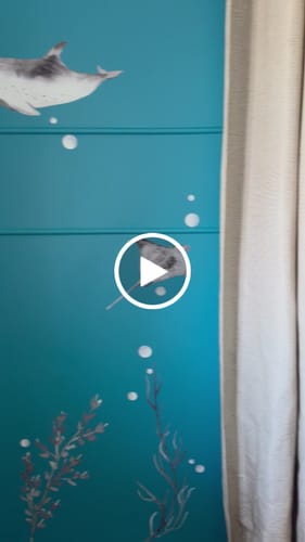 Customer video review of Ocean Wall Decal Set