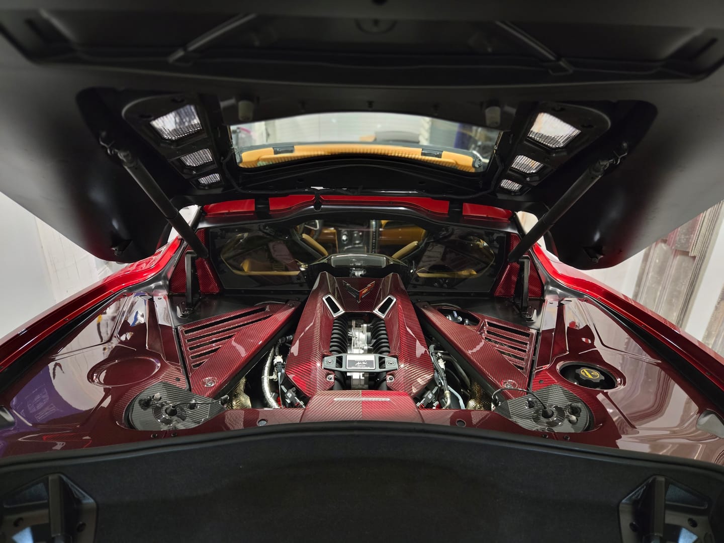 Customer photo review of Corvette C8 Coupe Engine Bay Panel Cover (3-Pieces Version)