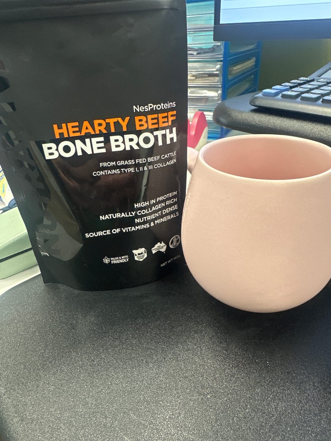 Customer photo review of Nutraviva NesProteins Bone Broth Hearty Beef 100g