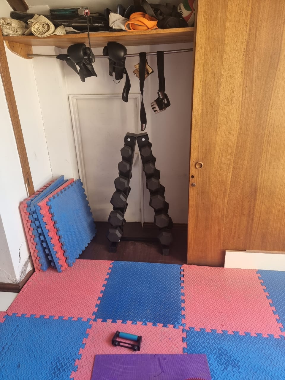 Customer photo review of Pack IRONSIDE Mancuernas Hexagonales (KG) + Rack de Almacenamiento
