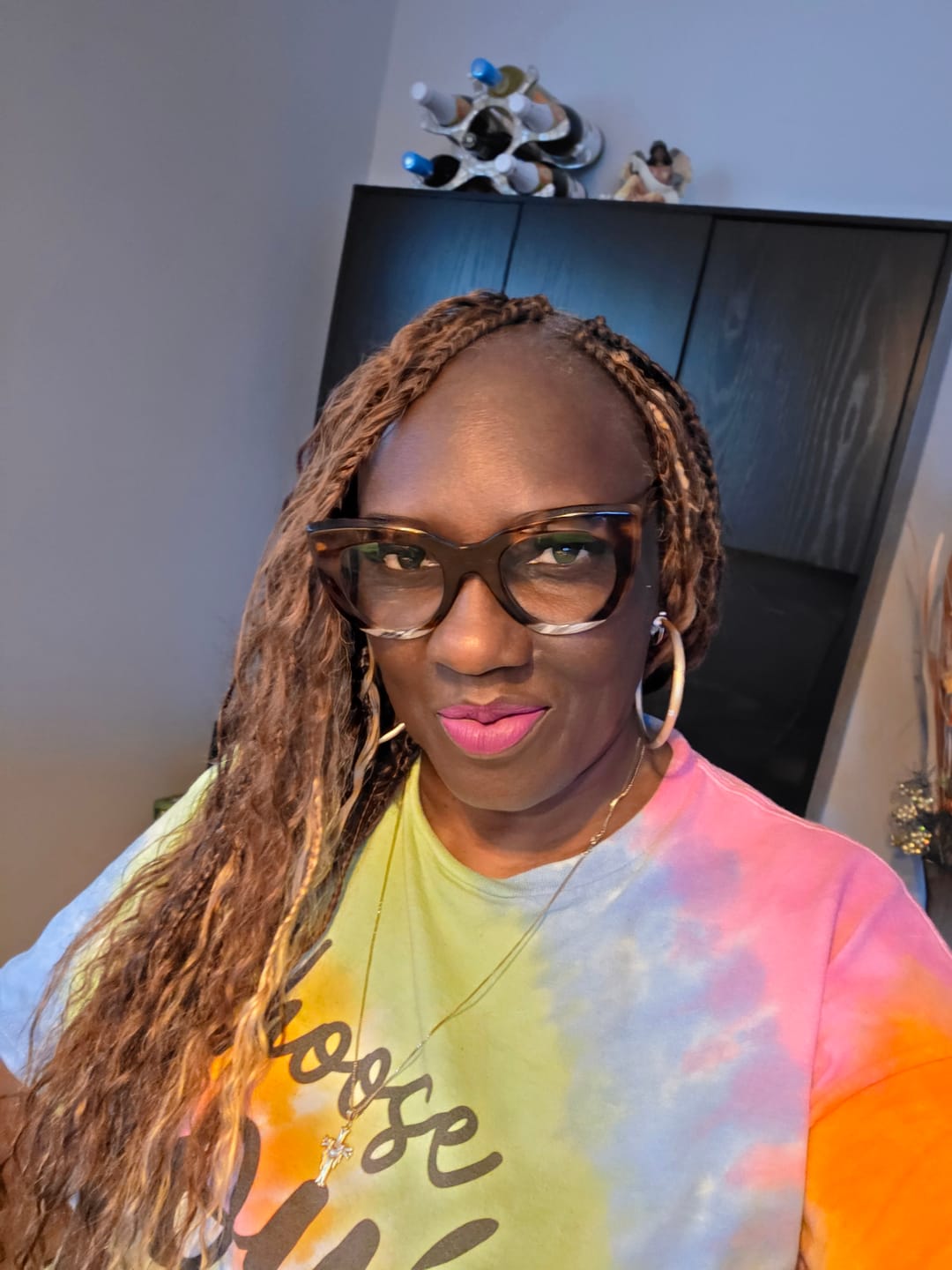 Customer photo review of Multi-Color Bulk Human Braiding Hair Set Deep Wave