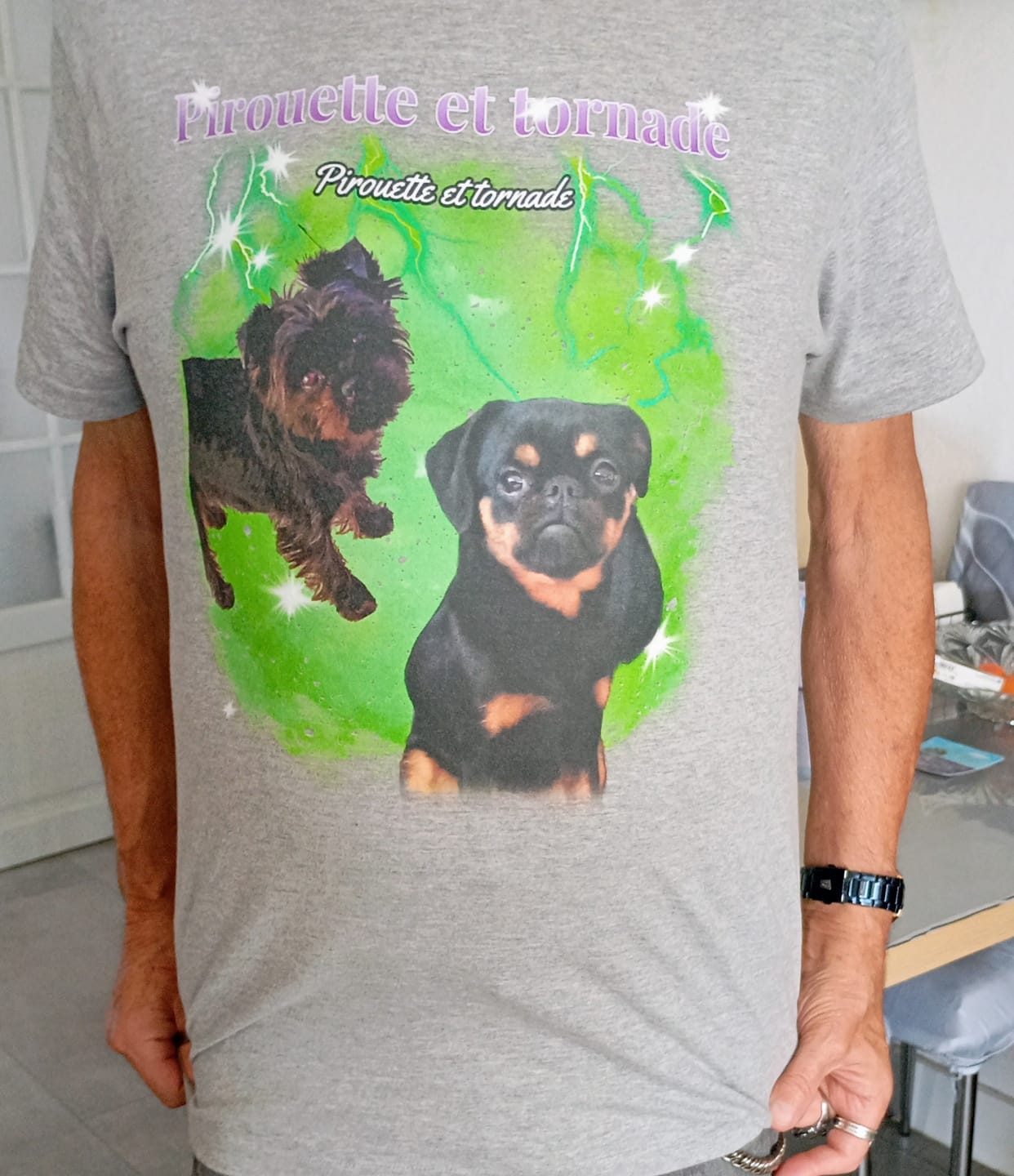 Customer photo review of Votre photo années 90 - T-Shirt personnalisé