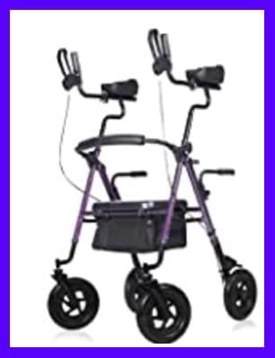 Customer photo review of HFK-9236T4 All Terrain Dual-Brake Upright Walker 10" Wheels