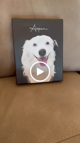 Customer video review of Pet Art Canvas Wrap