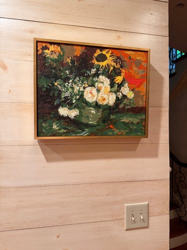 Customer photo review of Still Life with Roses and Sunflowers