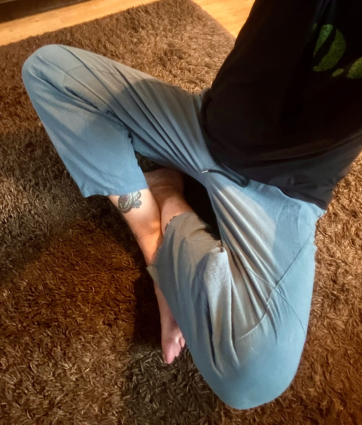 Customer photo review of Buddha Stones Lässige Herrenhose aus einfarbiger Baumwolle mit Kordelzug und Taschen