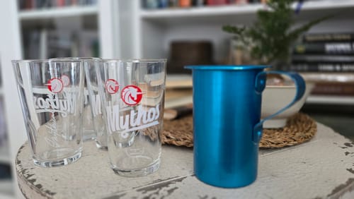 Customer photo review of Mythos beer glass (300ml)