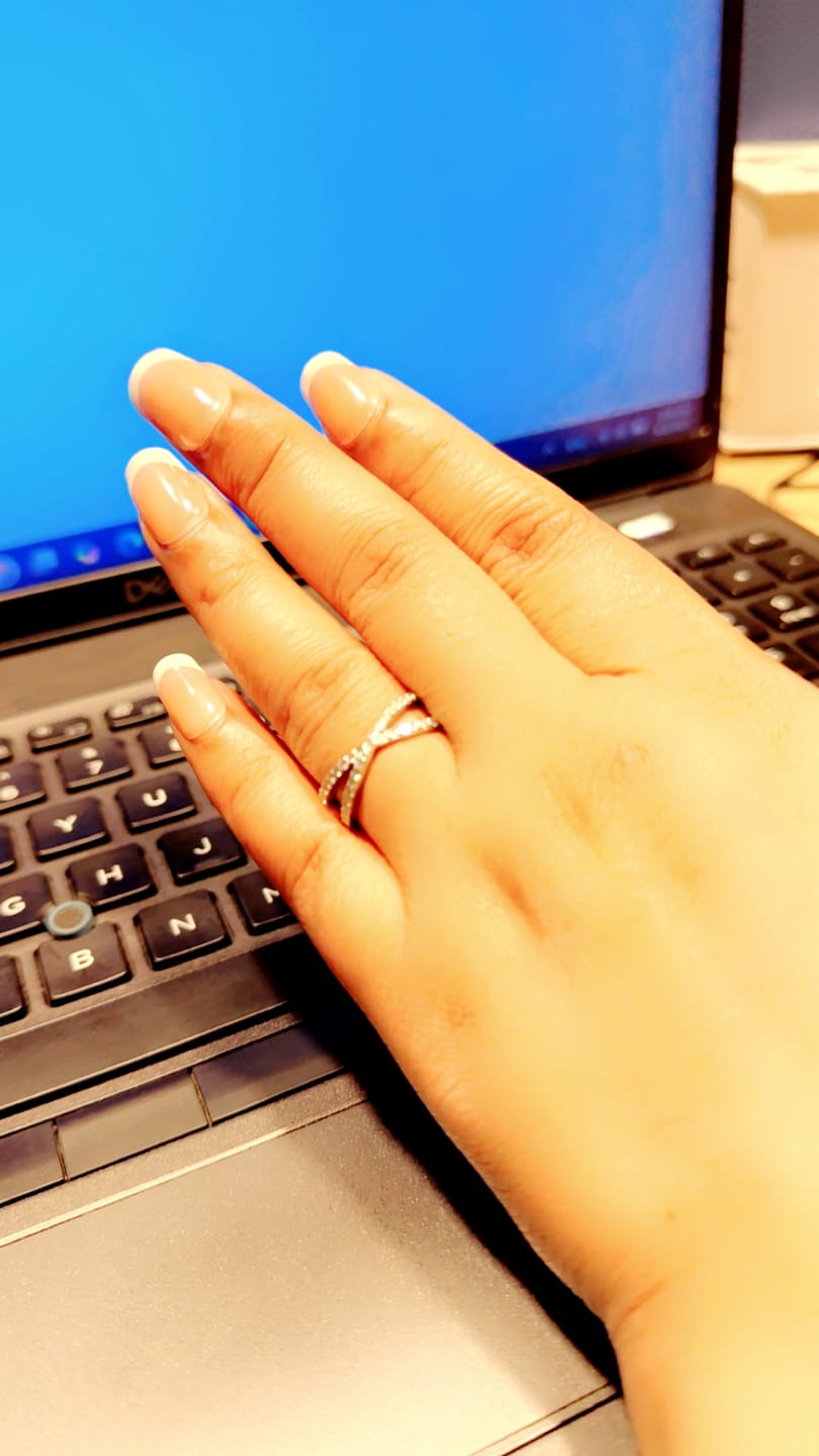 Customer photo review of THE STELLAR CROSS RING