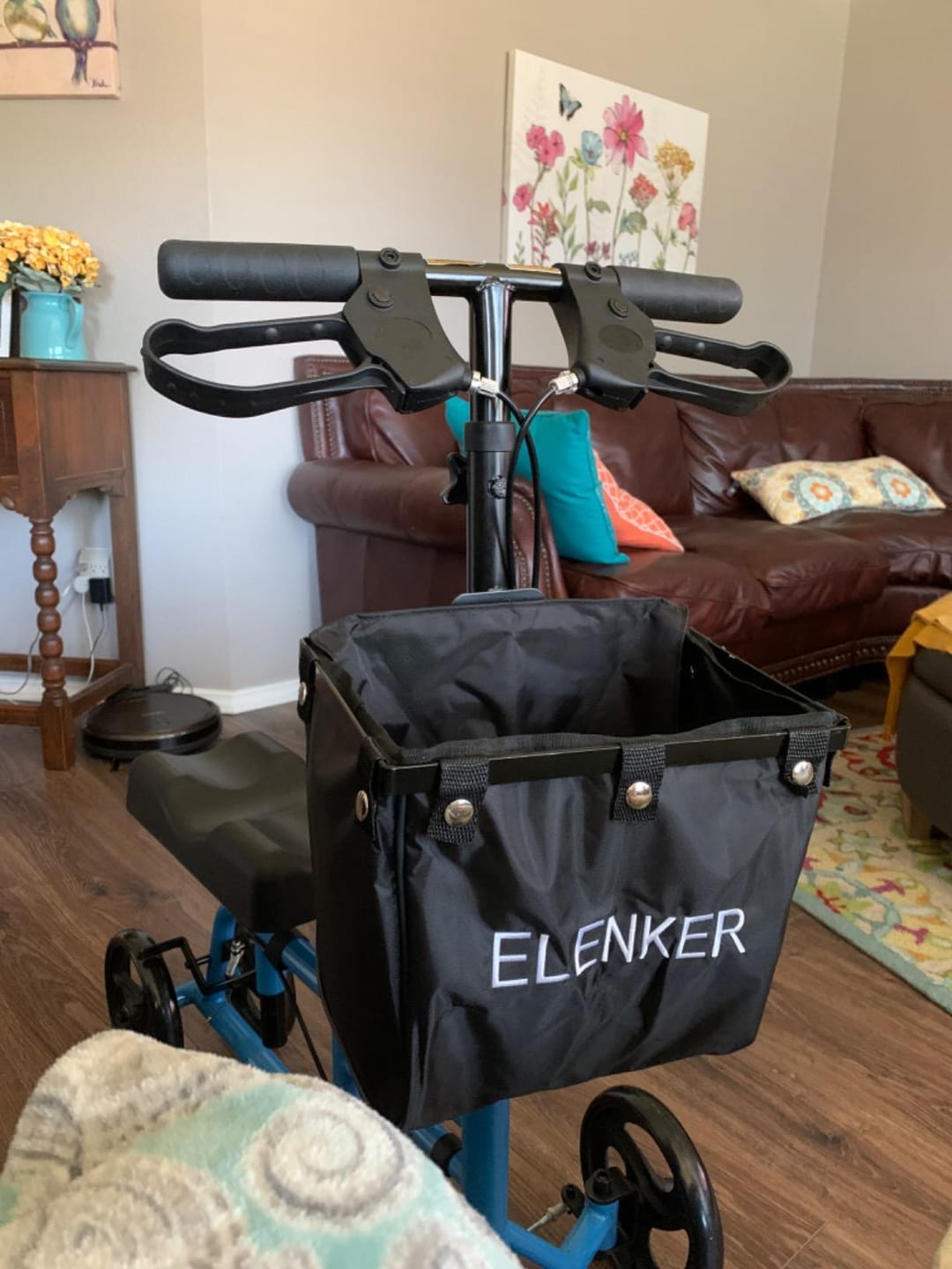 Customer photo review of MT-9251 Best Value Steerable Medical Knee Walker with 10" Wheels