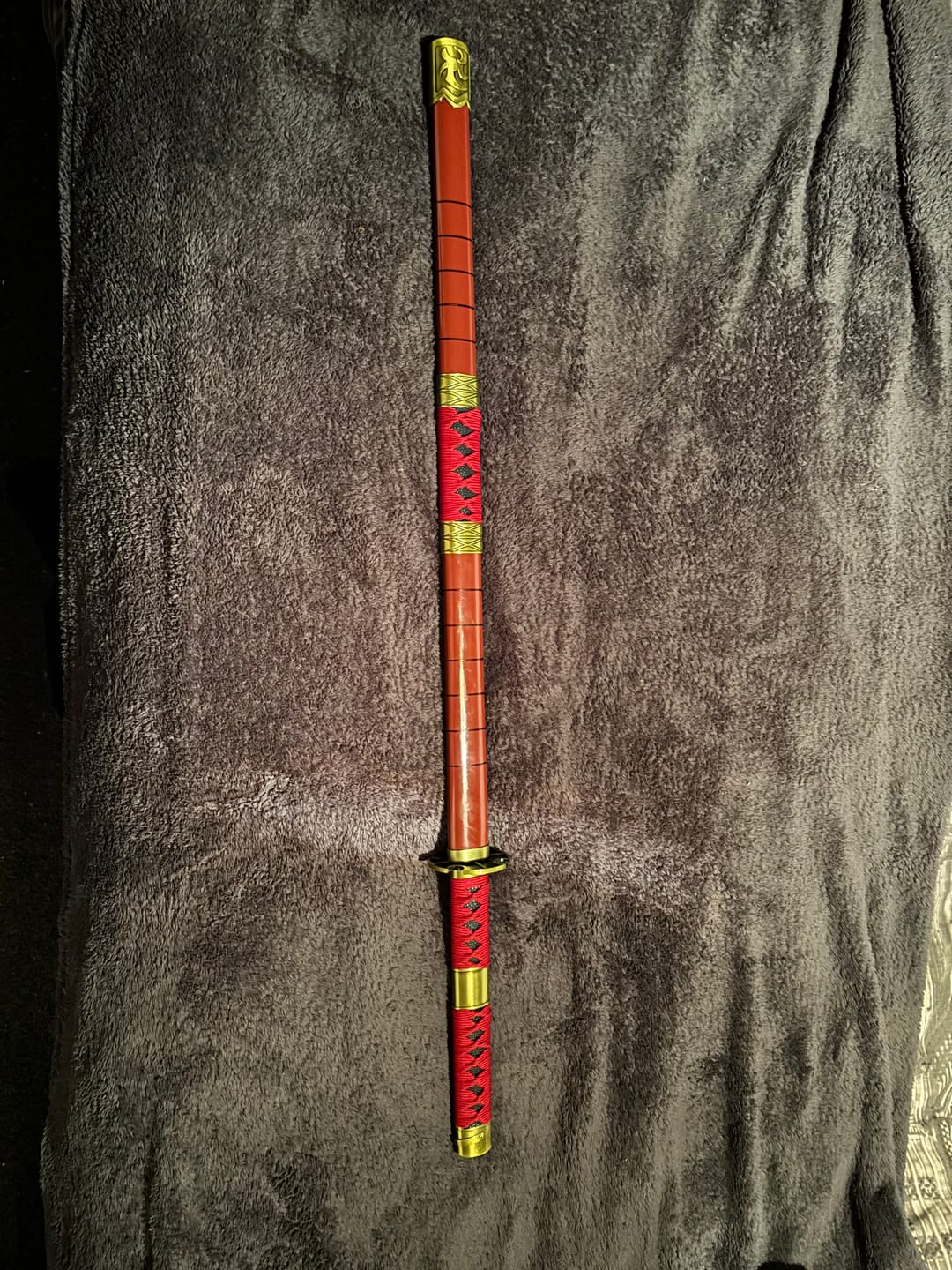 Customer photo review of One Piece - Roronoa Zoro's Sandai Kitetsu Display (Straight Blade) Katana