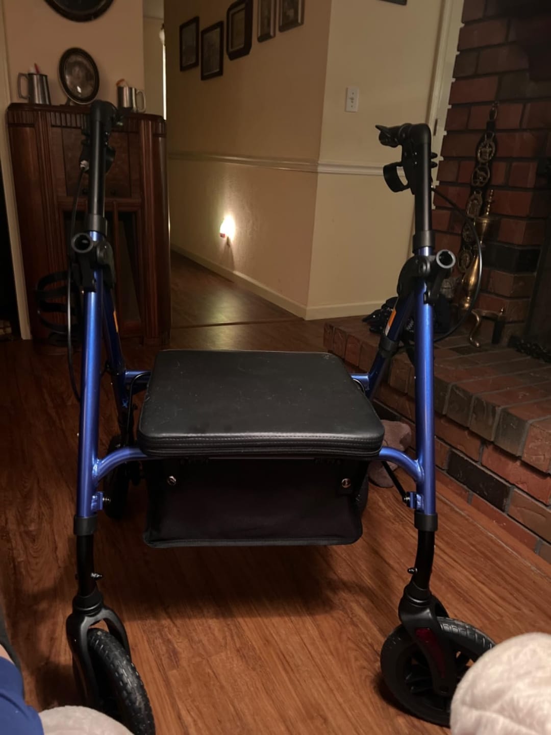 Customer photo review of KLD-9218 All Terrain Dual-Brake Rollator Walker 8" Wheels
