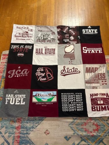 Customer photo review of Classic T-Shirt Blanket