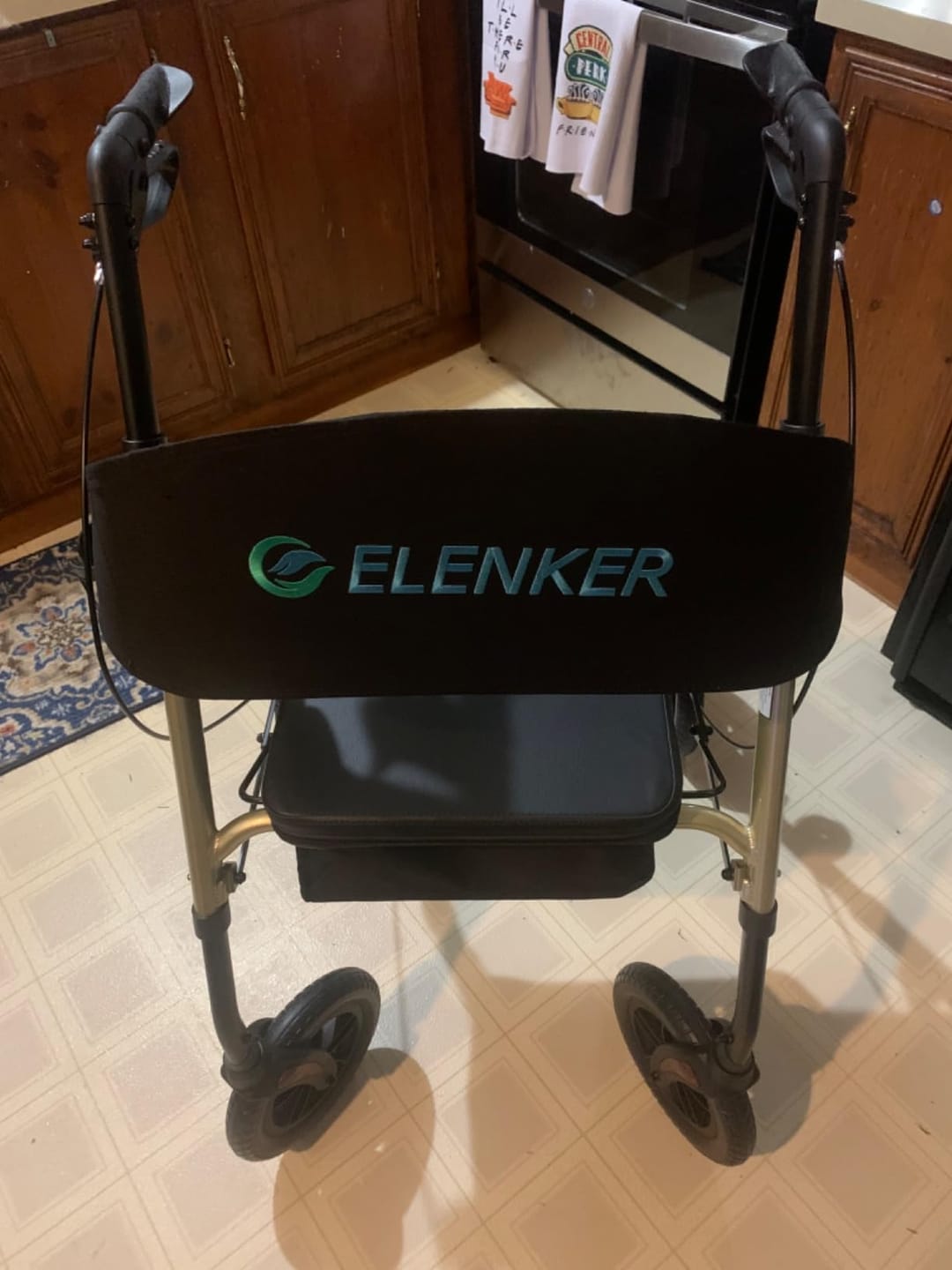 Customer photo review of KLD-9218-10 All Terrain Dual-Brake Rollator Walker 10" Wheels
