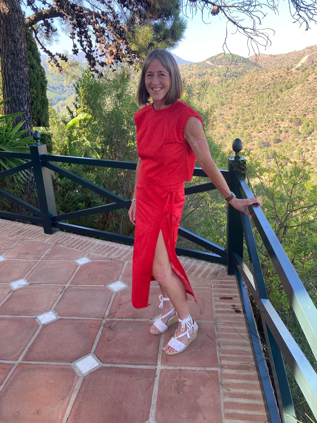 Customer photo review of Linen Textured Look Cotton Fabric
