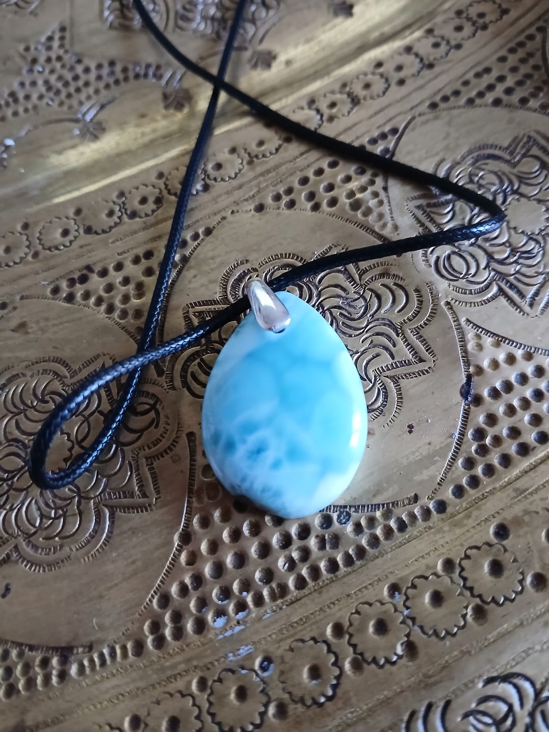 Customer photo review of Larimar pendentif