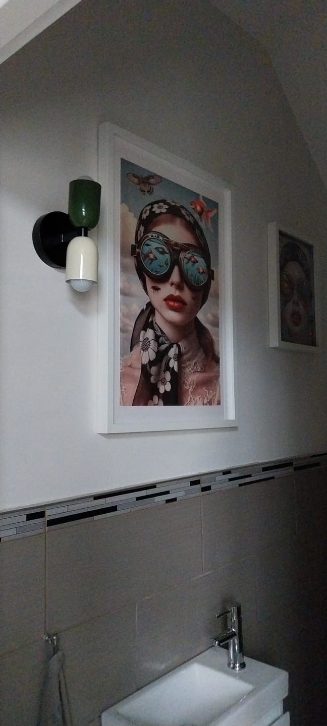 Customer photo review of Applique murale colorée vintage | Style rétro
