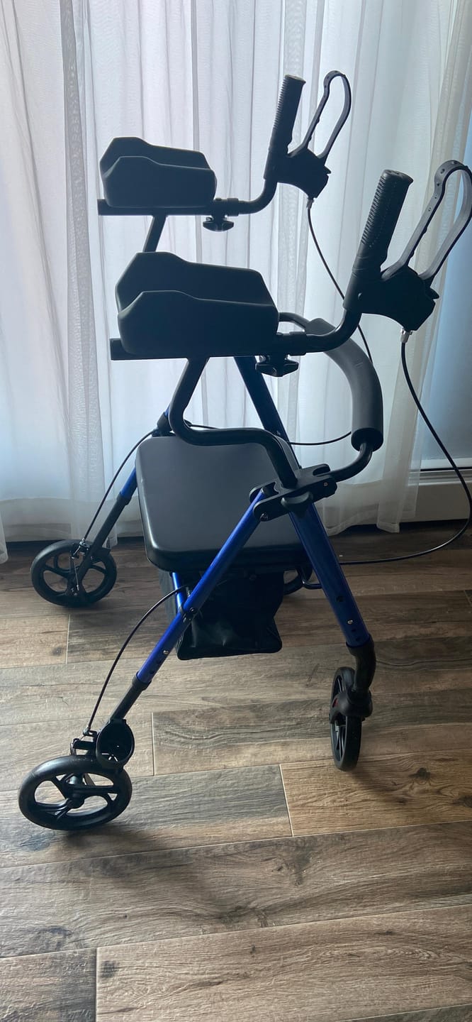 Customer photo review of MT-8151 Dual-Brake Upright Walker 8" Wheels