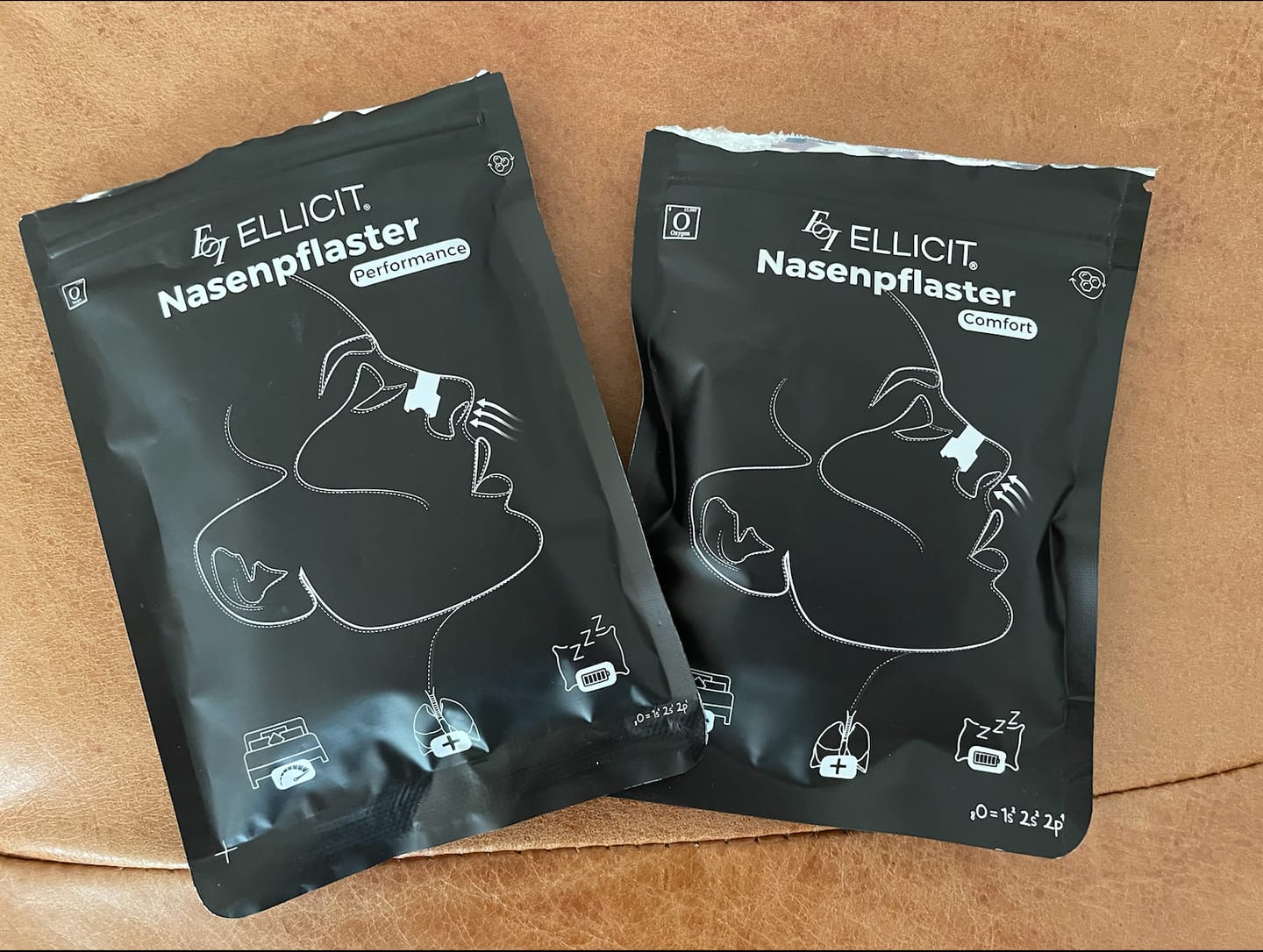 Customer photo review of Bundle Pack Nasenpflaster Comfort & Performance (30+30stk)