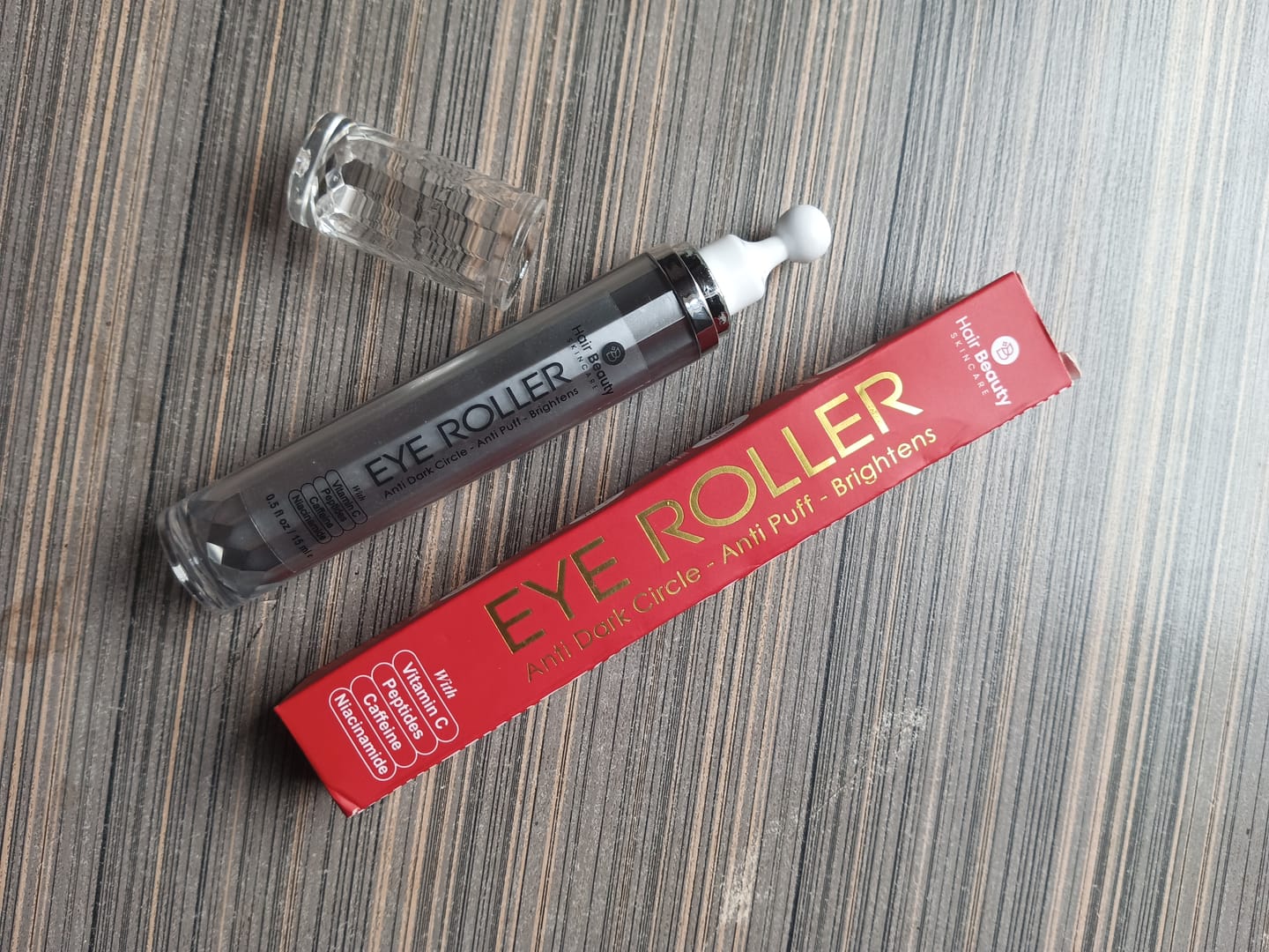 Customer photo review of Eye Roller | Eliminates Dark Circles & Puffy Eyes
