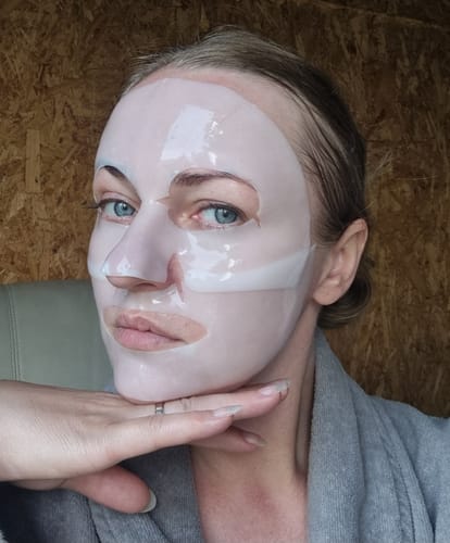 Customer photo review of Nakts hidrogela maska ar keramīdiem ādas sausuma novēršanai Biodance Hydro Cera-Nol Real Deep Mask