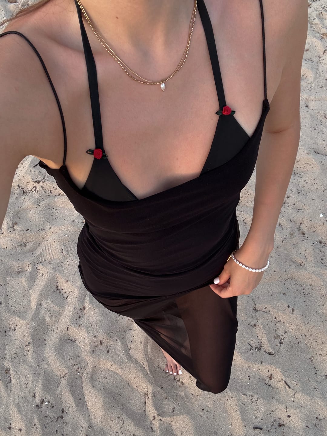 Customer photo review of Little Pearl Necklace