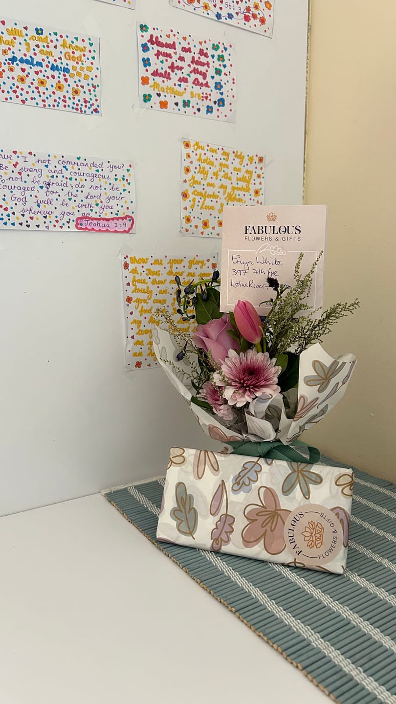 Customer photo review of Floral Fantasy Posy