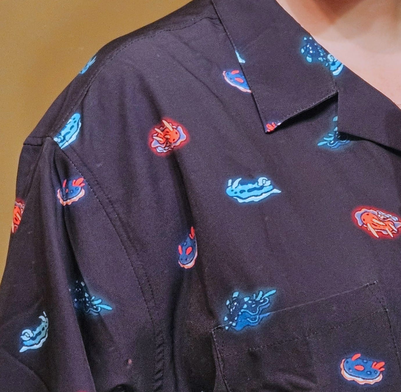 Customer photo review of Cute Sea Slugs Button Up Shirt
