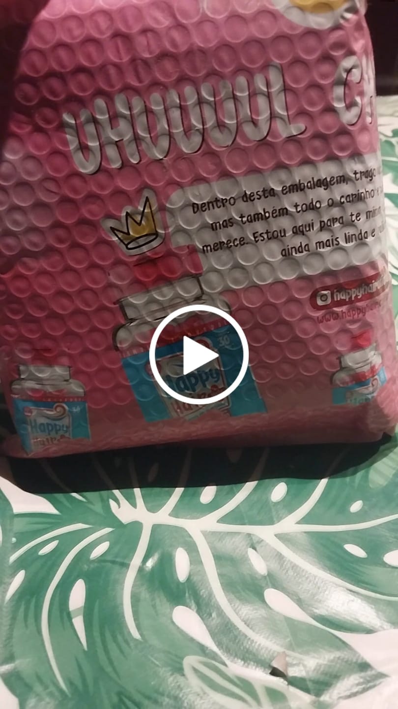 Customer video review of Happy Hair 3 Potes + 3 Potes Grátis + 2 Potes de Colágeno (Total 8 Potes)