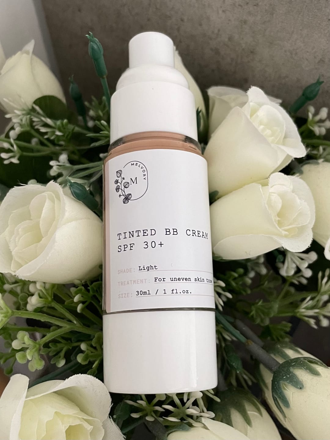 Customer photo review of NEW! Tinted BB Cream SPF 15