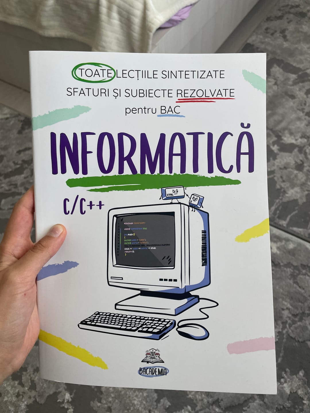 Customer photo review of Carte Informatică Bacalaureat C/C++ Bacademia