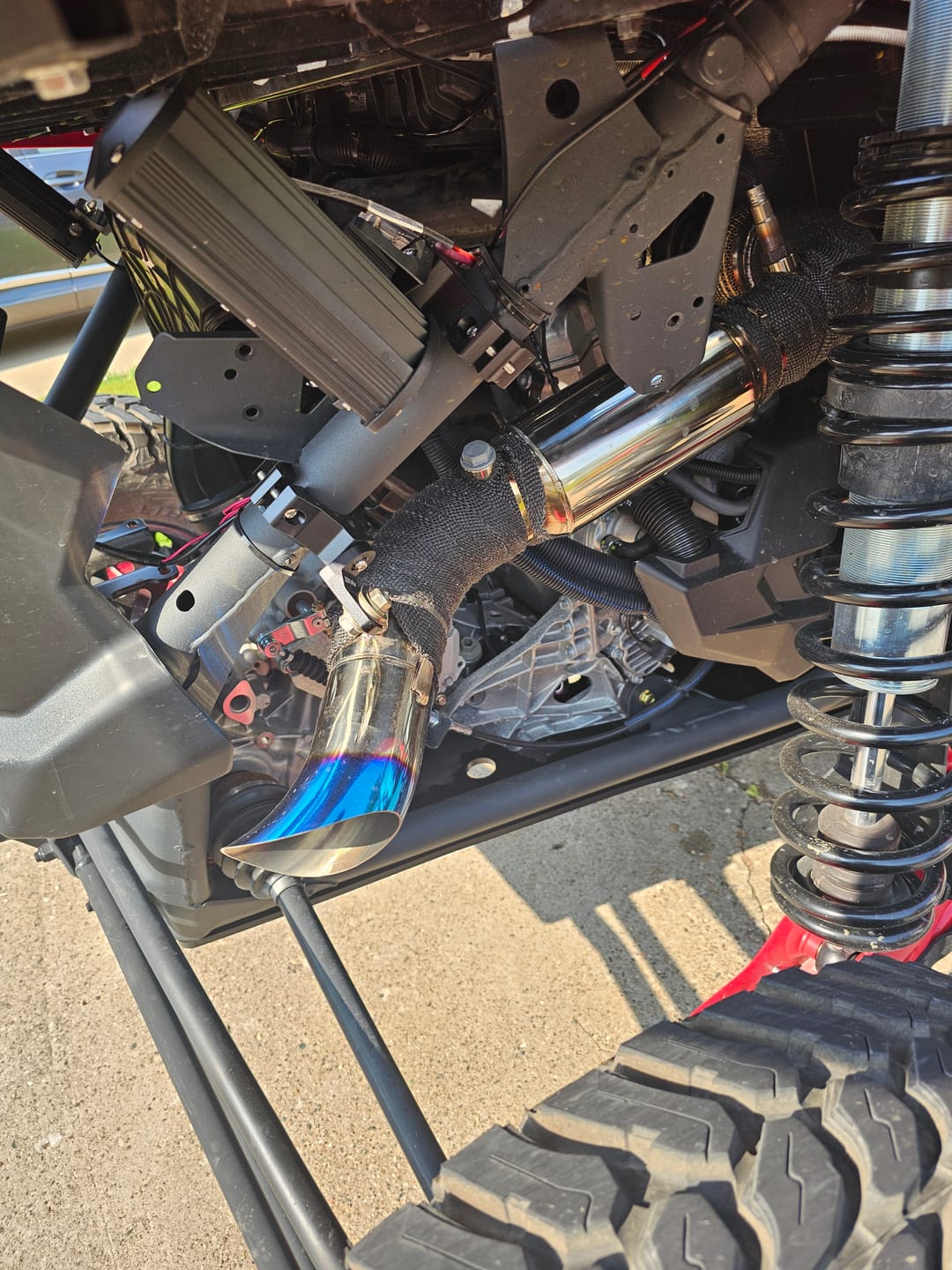 Customer photo review of RPM Can-Am X3 Turbo Back 3" Full Race / Drag Pipe