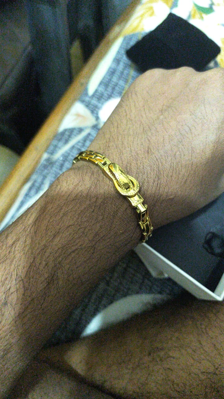 Customer photo review of Rectangular Rhythm Link Bracelet