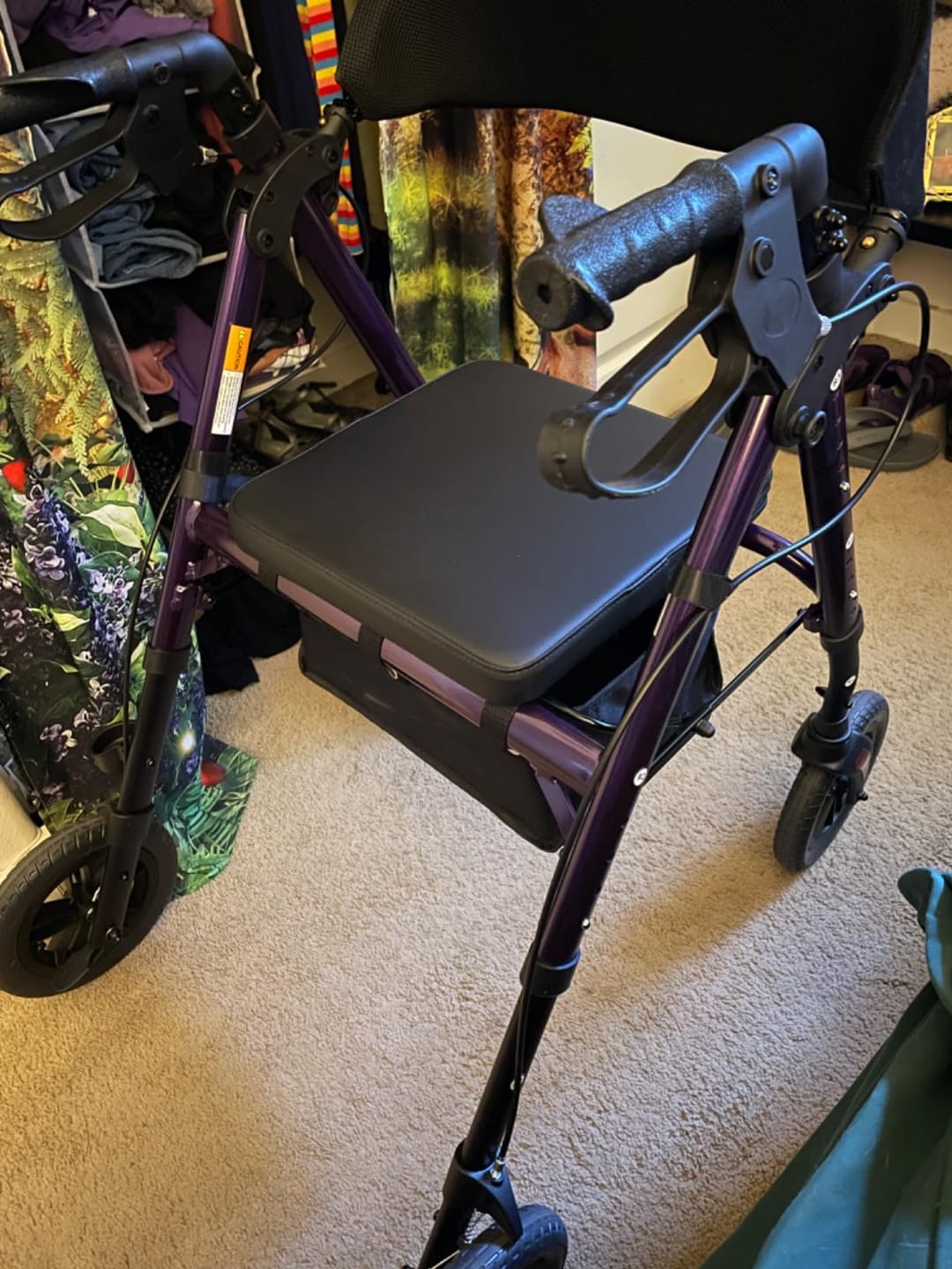 Customer photo review of KLD-9218-10 All Terrain Dual-Brake Rollator Walker 10" Wheels