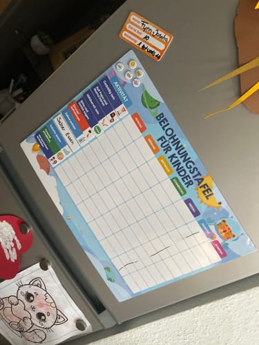 Customer photo review of Edubini Magnetische Belohnungstafel