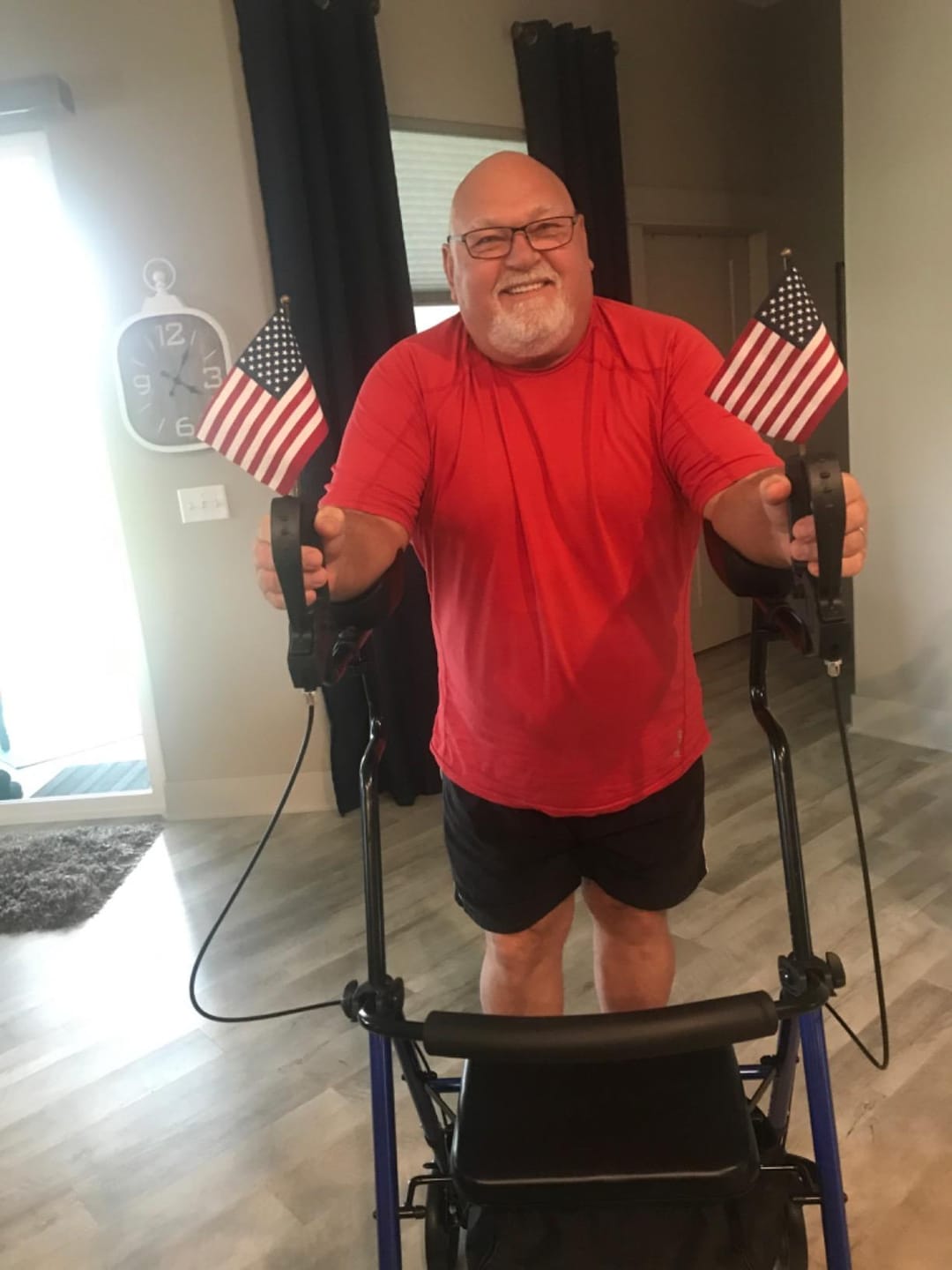 Customer photo review of MT-8151 Dual-Brake Upright Walker 8" Wheels
