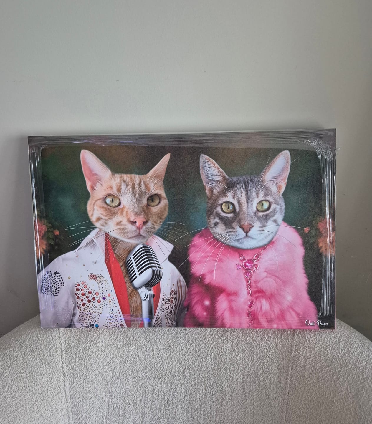 Customer photo review of 2li Özel Tasarım Kanvas Tablo