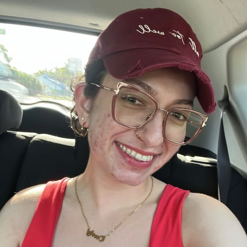 Customer photo review of My Huggies Hoop Earrings