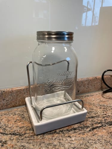 Customer photo review of ESCHENFELDER® Sprossenglas-Set l (1500ml) / Keramik WEISS