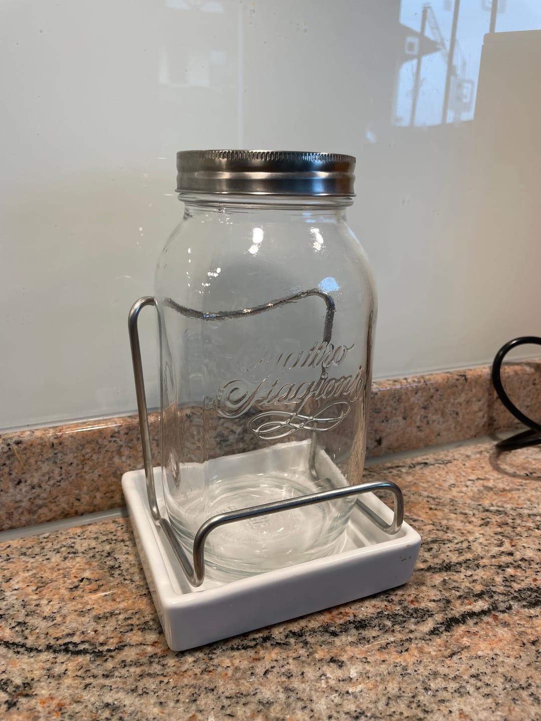 Customer photo review of ESCHENFELDER® Sprossenglas-Set l (1500ml) / Keramik WEISS
