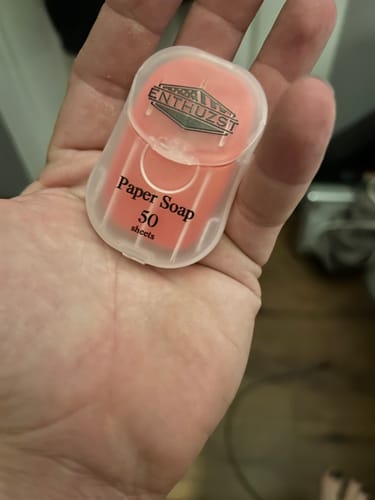 Customer photo review of PAPER SOAP