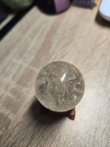 Customer photo review of Petroleum Included Quartz Sphere