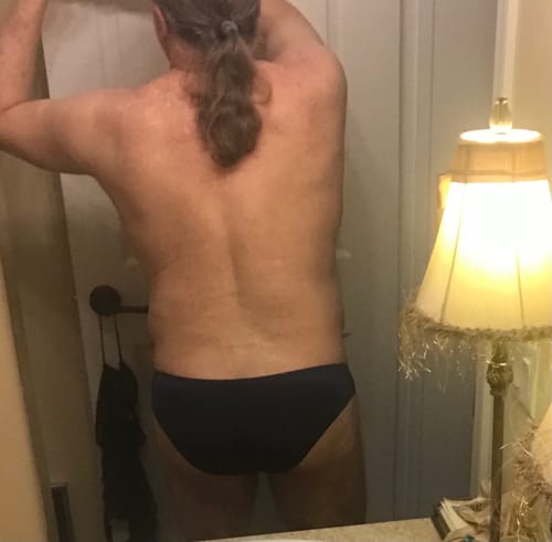 Customer photo review of 3 Pack ALLMIX Men's Sport Seamless Pouch Briefs